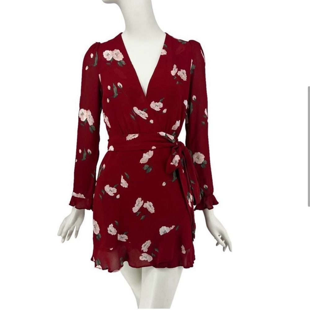 Reformation Wrap Floral Dress